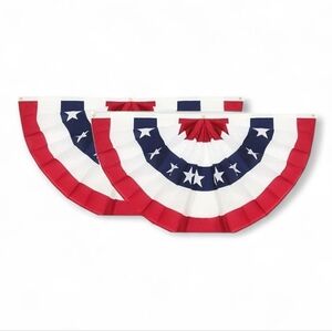 Patriotic‎ Red White and Blue American Flag Bunting 4th of July Outdoor Decor